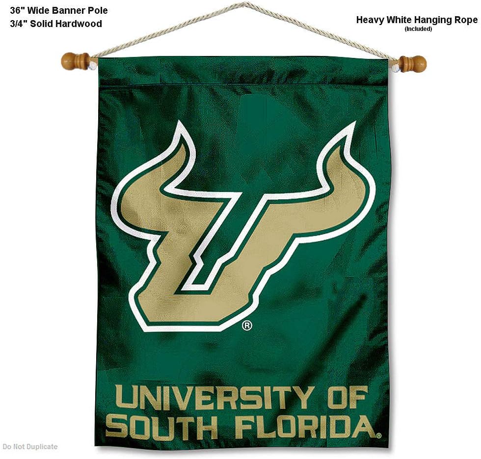 South Florida Bulls Banner with Hanging Pole