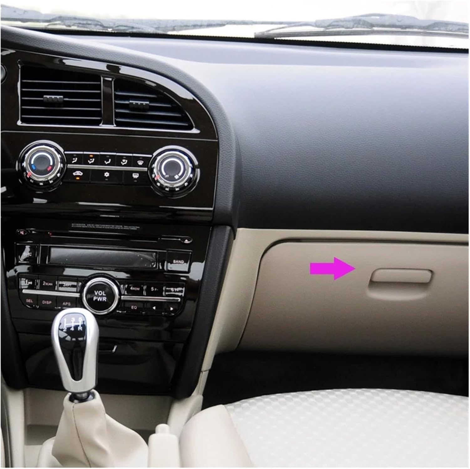 Car Glove Box Lock Latch Handle Glove Box Handle Storage Box Lock Switch Fit for Lingyue V3 Fit for Lancer Lioncel Latch Lid Front Right Side Glove Box Switch(1pc-Black)