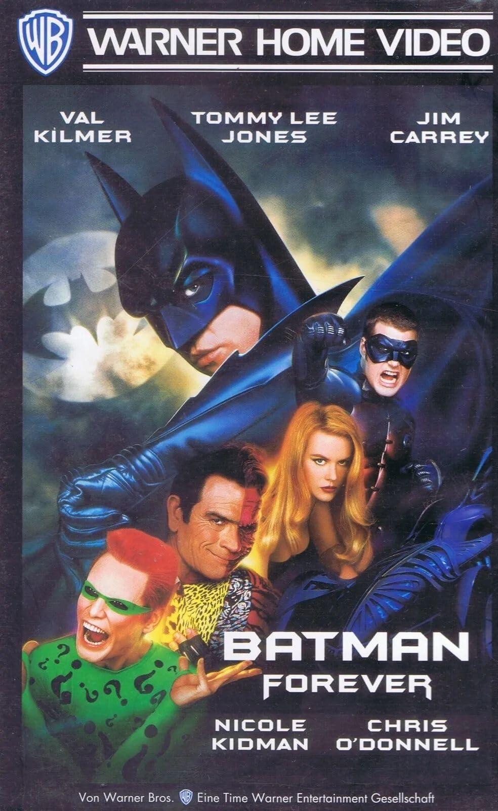Batman Forever VHS Alemania el regalo ideal para amantes del cine de superhéroes