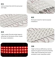 Vista 11 de LED Module, 100pcs 49.8 Ft 5730 SMD 150LM Per LED Module IP65 Waterproof Decorative Light for Advertising Signs with Tape Adhesive Backside