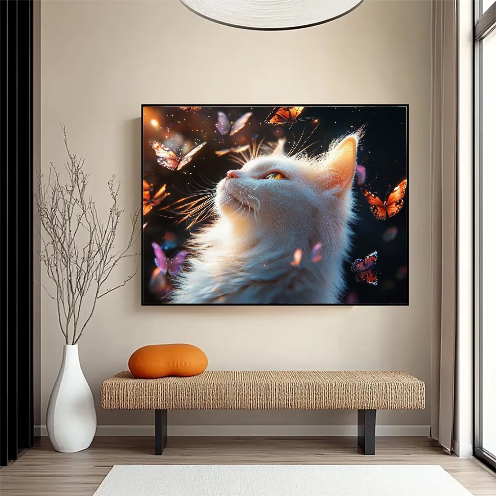 Diamond Painting Schmetterl, 5D Diamond Painting Erwachsene 70x90cm qw1-617