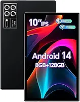 Tablet Xixaomiro S12, 10.1 Polegadas, Android 14, 8GB+128GB, acompanha Película, Caneta Stylus, Teclado, Mouse e Capa, Tela 1920x1200, Wi-Fi 5G, Câmeras 13MP e 5MP, Bateria 8000mAh (preto)