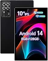 Tablet Xixaomiro S12, 10.1 Polegadas, Android 14, 8GB+128GB, acompanha Película, Caneta Stylus, Teclado, Mouse e Capa, Tela 1920x1200, Wi-Fi 5G, Câmeras 13MP e 5MP, Bateria 8000mAh (preto)