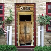 Vista 28 de Adhesivos 3D para puerta, murales para despegar y pegar, puerta de madera, papel tapiz autoadhesivo, extraíble, PVC, impermeable, póster