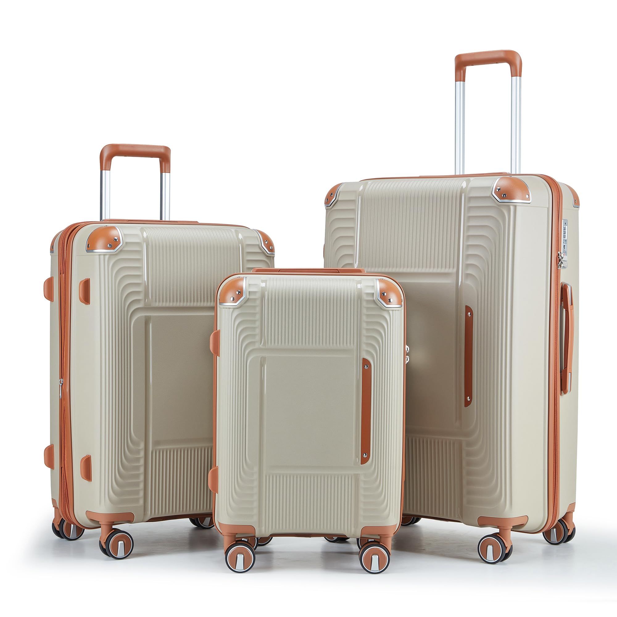 3 Piece Luggage Set with YKK Zippers and TSA Lock