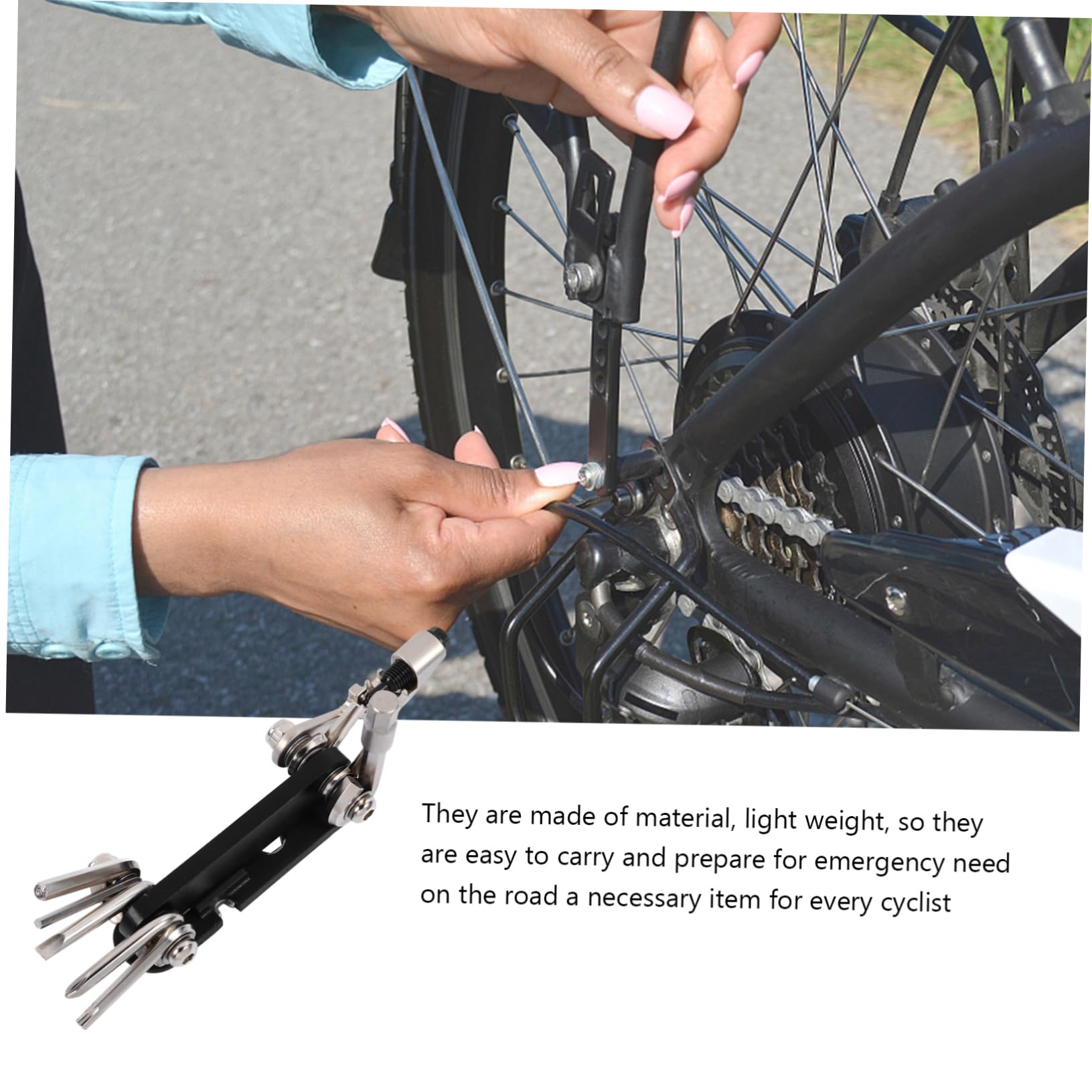 Parliky Multifunctional Combination Tool Bike Repair Wrench Fsa Crank Wrench Bicycle Tool Kit