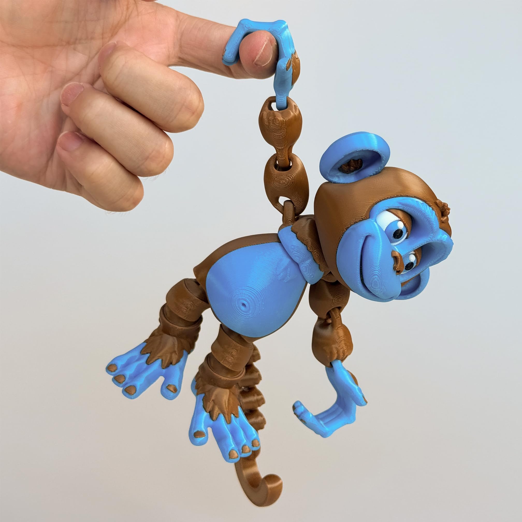 Whattiho 3D Printed Articulated Monkey Fidget Toy – Posable