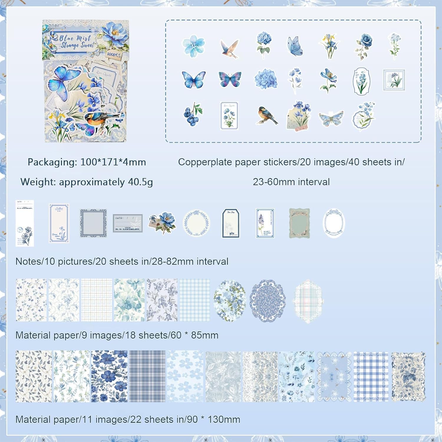 Vintage Junk Journal Kit Floral Scrapbook Supplies Adults Journal Crafts