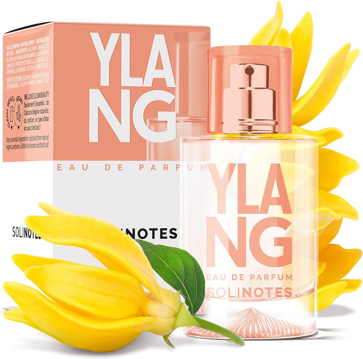 Ylang Eau de Parfum, Tiare & Vanilla, for Women & Men, 1.7 Fl Oz