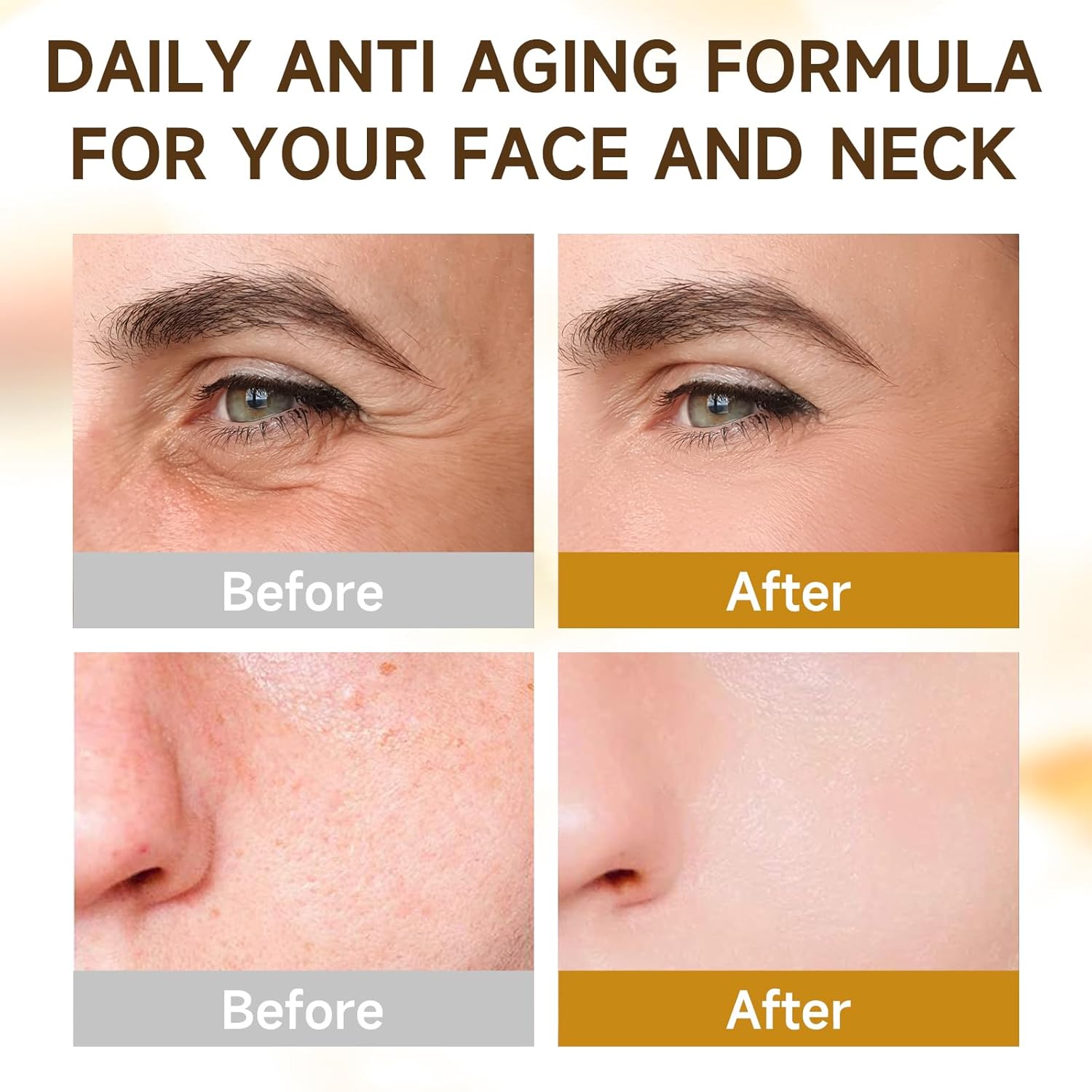 Deep Retinol Collagen Capsule Cream - Retinol Cream for Face Anti Aging Day and Night Golden Capsule Face Moisturizer with Hyaluronic Acid for All Skin, Firming, Wrinkles - Image 3