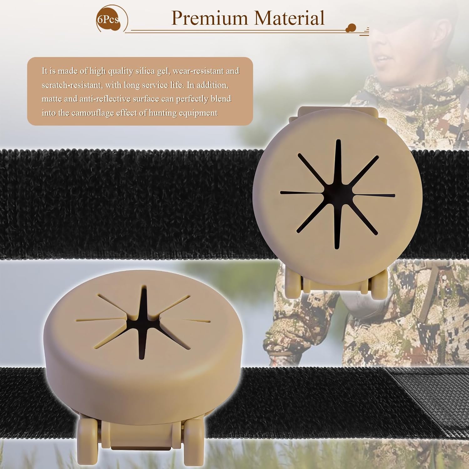 Lightweight Wind Direction Detector/Indicator, Milkweed Dispenser for Hunters, Hunting Wind Indicator Dispenser, Deer & Saddle Hunting Accessories, with MOLLE Clip and Velcro Strap