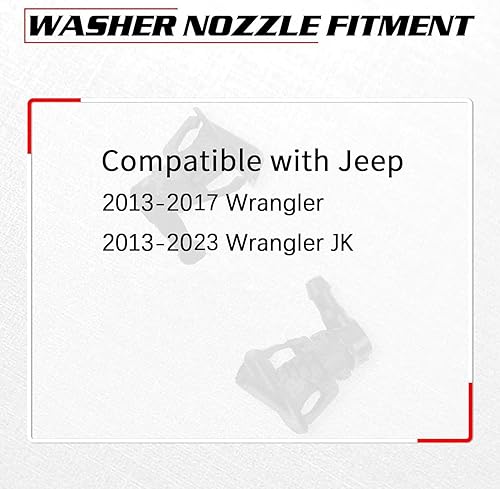 Miniatura 15 de OTUAYAUTO Kit de boquillas de limpiaparabrisas delantero de repuesto para Toyota Corolla 2006-2023, Camry Tundra Highlander 2007-2023, Sequoia