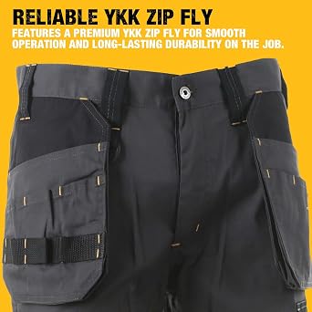 DEWALT Barstow Men's Pro-Stretch, Water Resistant, Slim Fit, Holster Pocket, Utility Work Pants