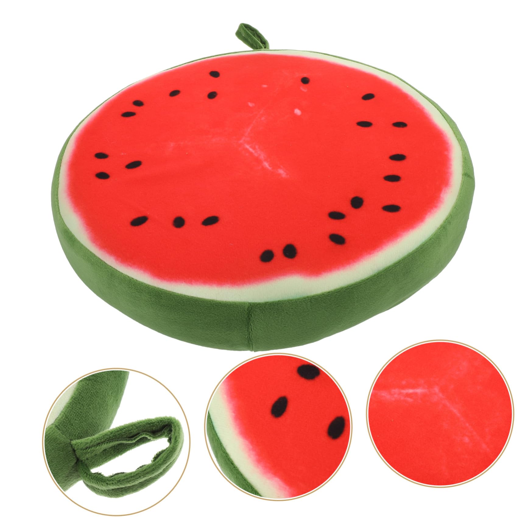 Cabilock Fruit Seat Cushion 3D Watermelon Pillow Soft Seat Pad for Sofa Office Decorative Bolster Pillow