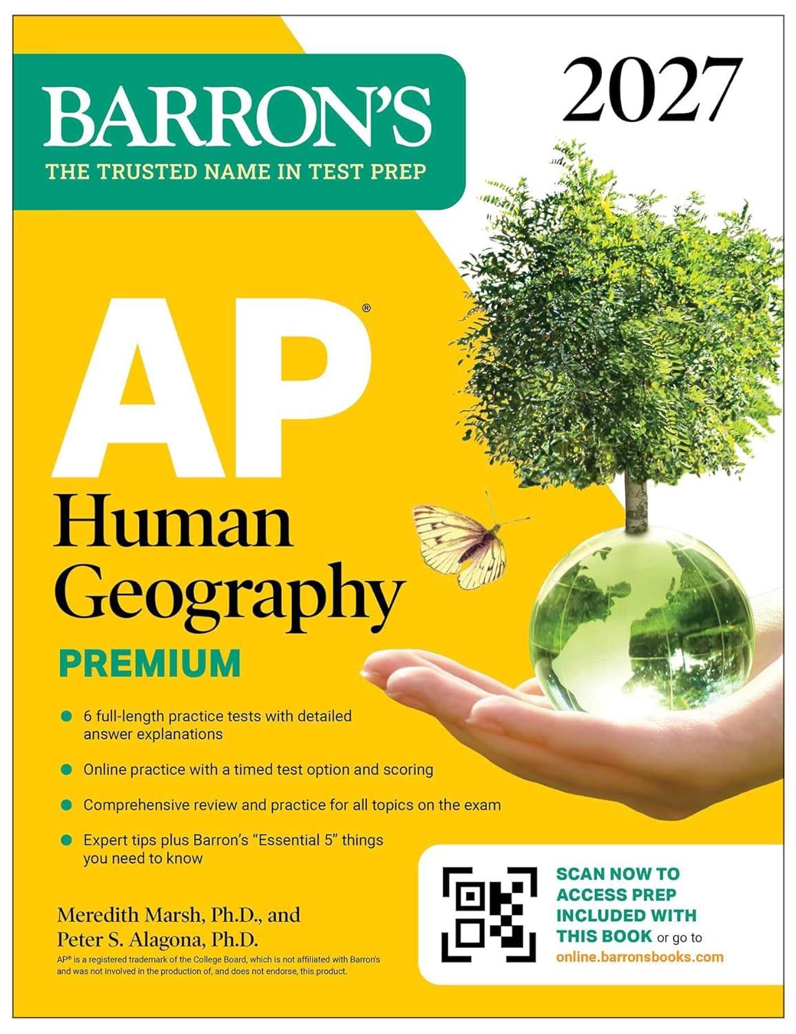 AP Human Geography Premium, 2027: Prep Book with 6 Practice Tests+ Comprehensive Review + Online Practice (Barron's AP Prep)