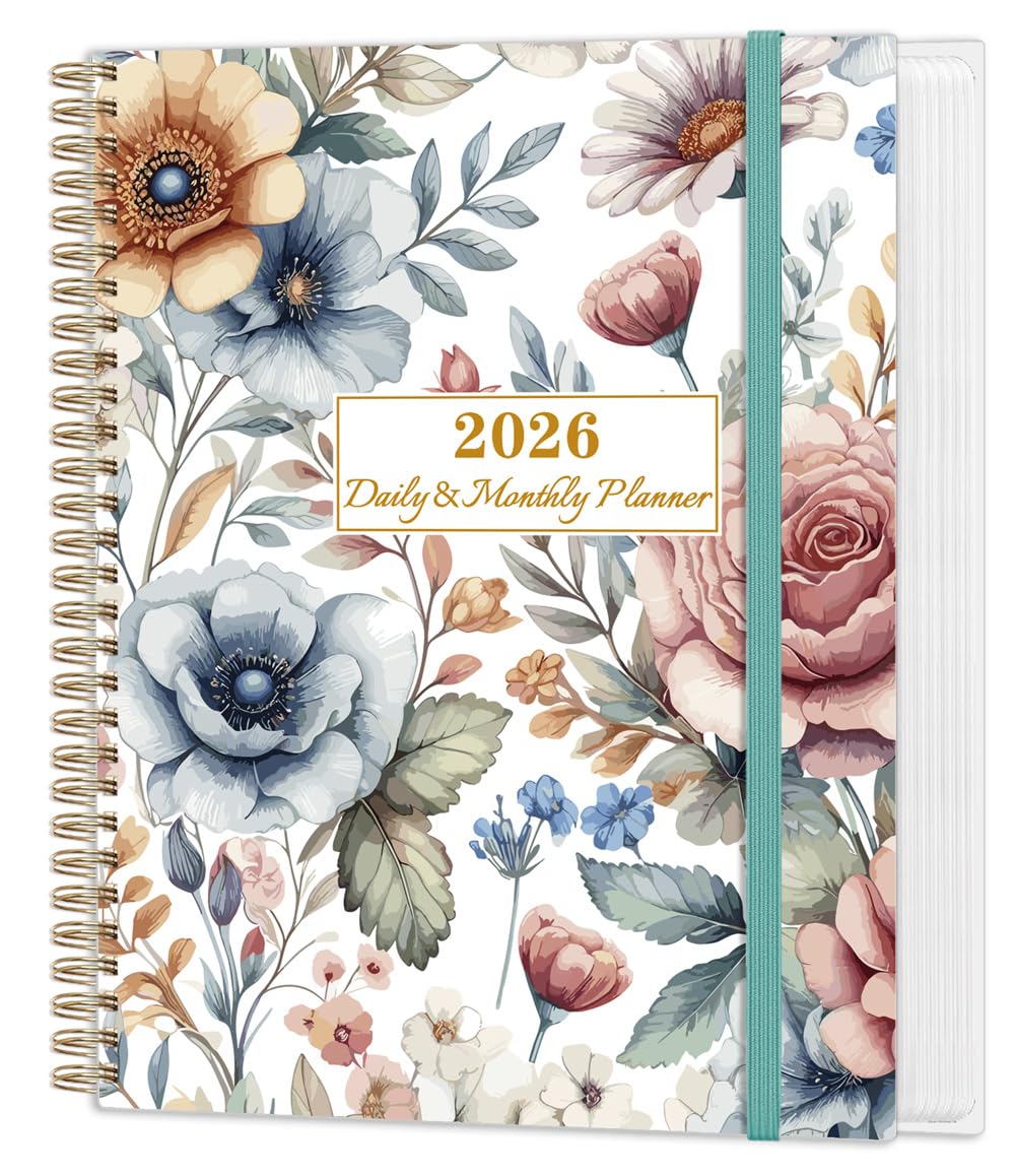 2026 Daily & Monthly Planner Calendar - Daily Planner Calendar One Page