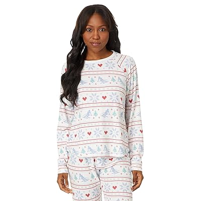 P.J. Salvage Fair Isle Apres All Day Long Sleeve Top Women