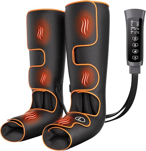 Leg Massager with Heat and Compression, Foot and Calf Massager