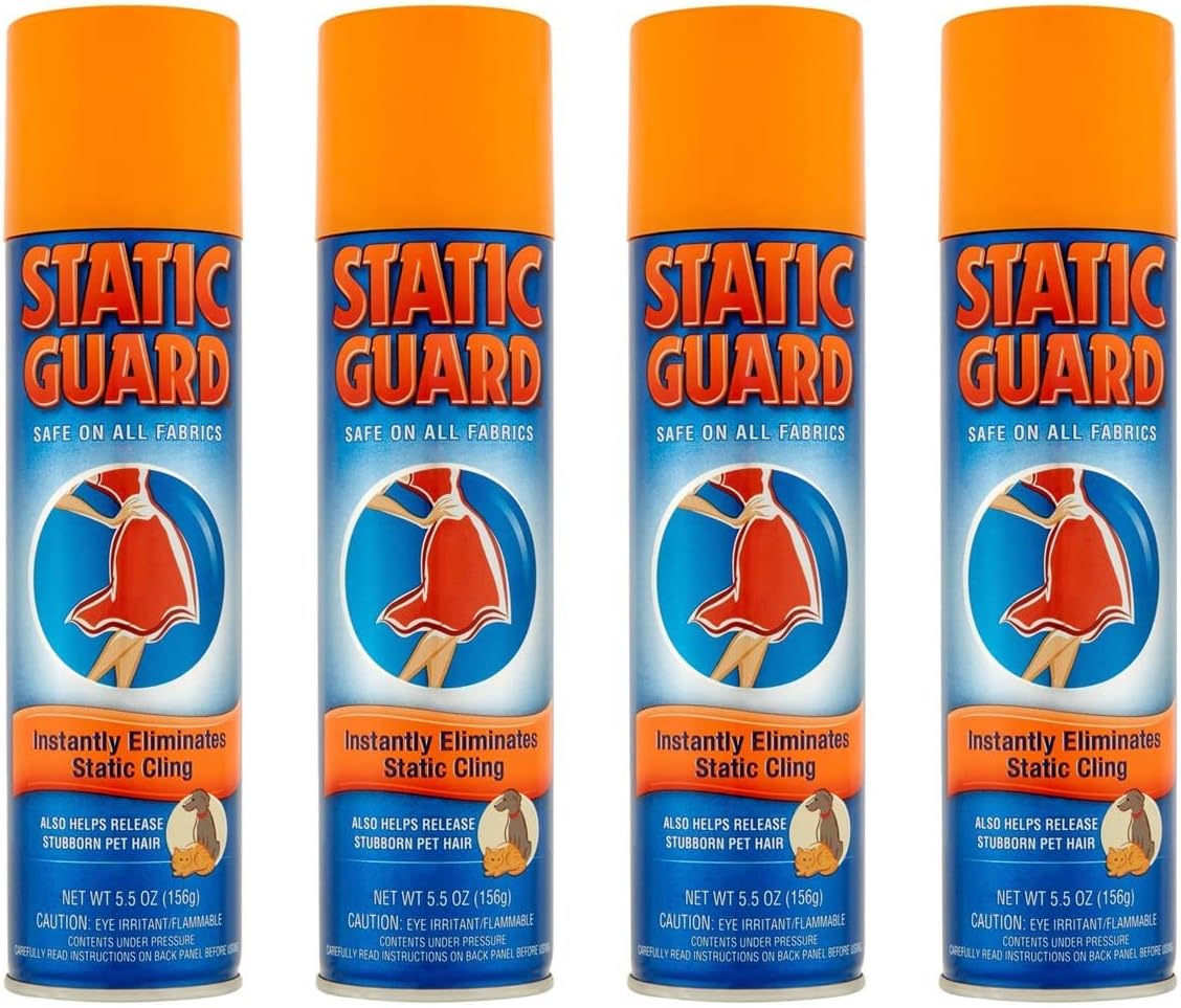 Static Guard Spray 5.5 oz - Pack of 4