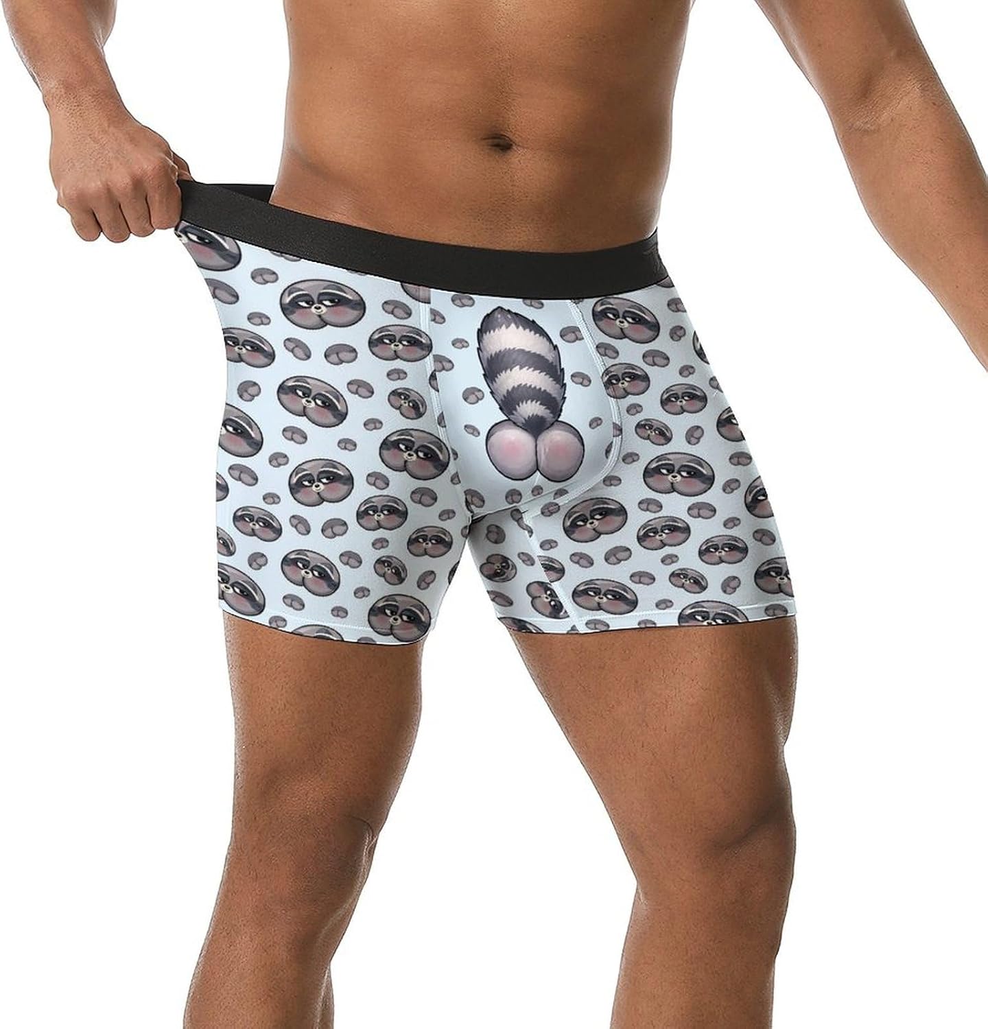 Men's Print Boxer Briefs Breathable Underwear Cool Underpants Boxers for Men Stretch Waist Underwears