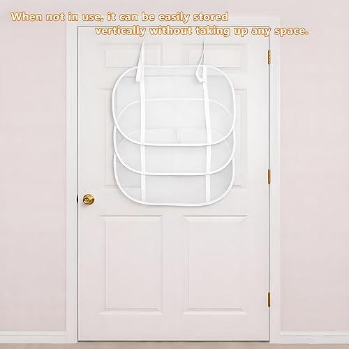 Miniatura 7 de SAMJANE Escurridor para colgar suéteres, malla de flujo de aire de punto urdimbre plana para delicados, diseño plegable de 3 niveles para colgar en