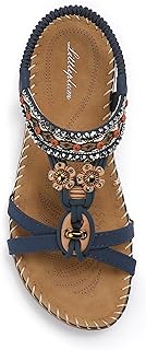 Womens Sandals Arch Support Summer Beach Sandals Comfort Walking Shoes B...
