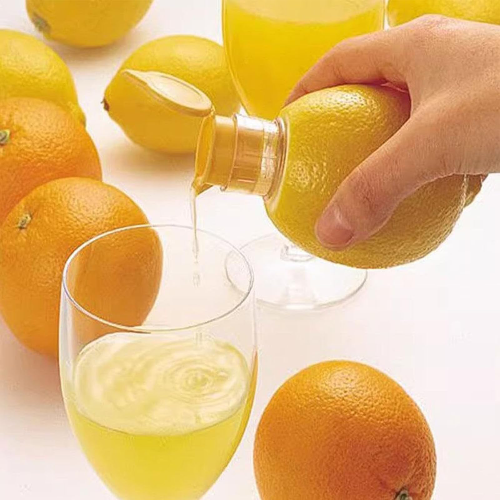 2Pcs Sturdy Lemon Squeezer Set Ergonomic Designs Hand Press Juicer For Easily Citrus Fruit Squeezing