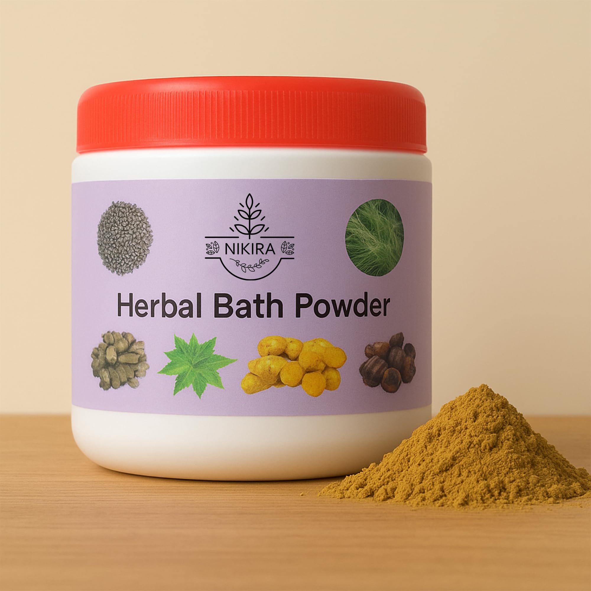 NIKIRA Herbal Bath & Hair Wash Powder 100gm – Natural Skin & Hair Care | Deep Cleansing & Hydration | Removes Tan, Acne & Wrinkles | Chemical-Free & Safe-image-18