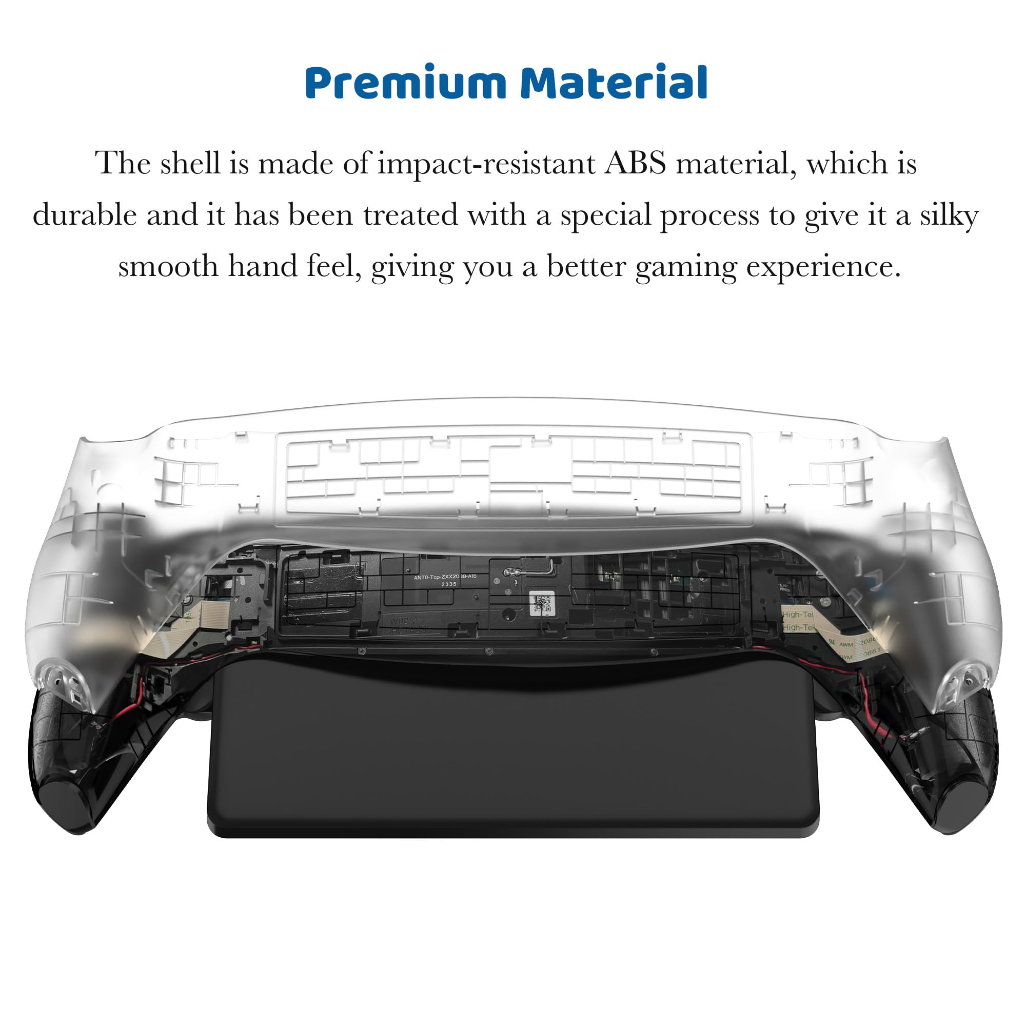 Ersatz-Schalenplatte für P5 Portal DOBEWINGDELOU Frontabdeckung & Rückplatten Custom Full Housing Case Cover DIY Handheld Konsole Faceplate ABS Transparent