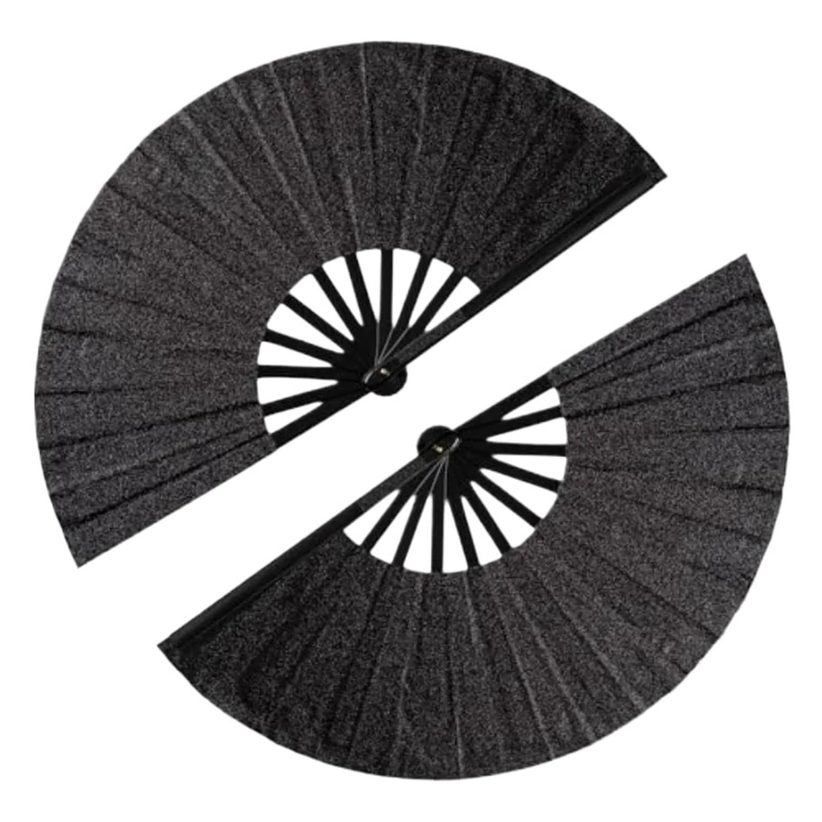 WLIHDB 10Pcs Large Folding Hand Fans Clack Handheld Fan For Party, Glitter Festival Rave For Concert for Summer(Color7)