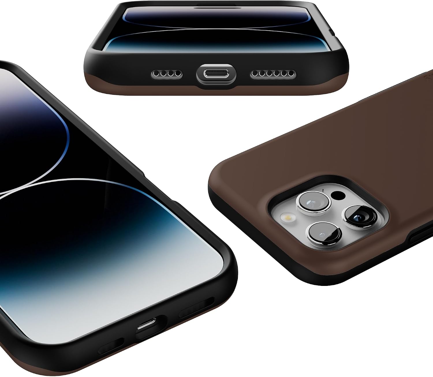 Casely iPhone 16 Pro Max Case | The Boyfriend Collection | Espresso Brown | Bold Protective Design | MagSafe Compatible Design