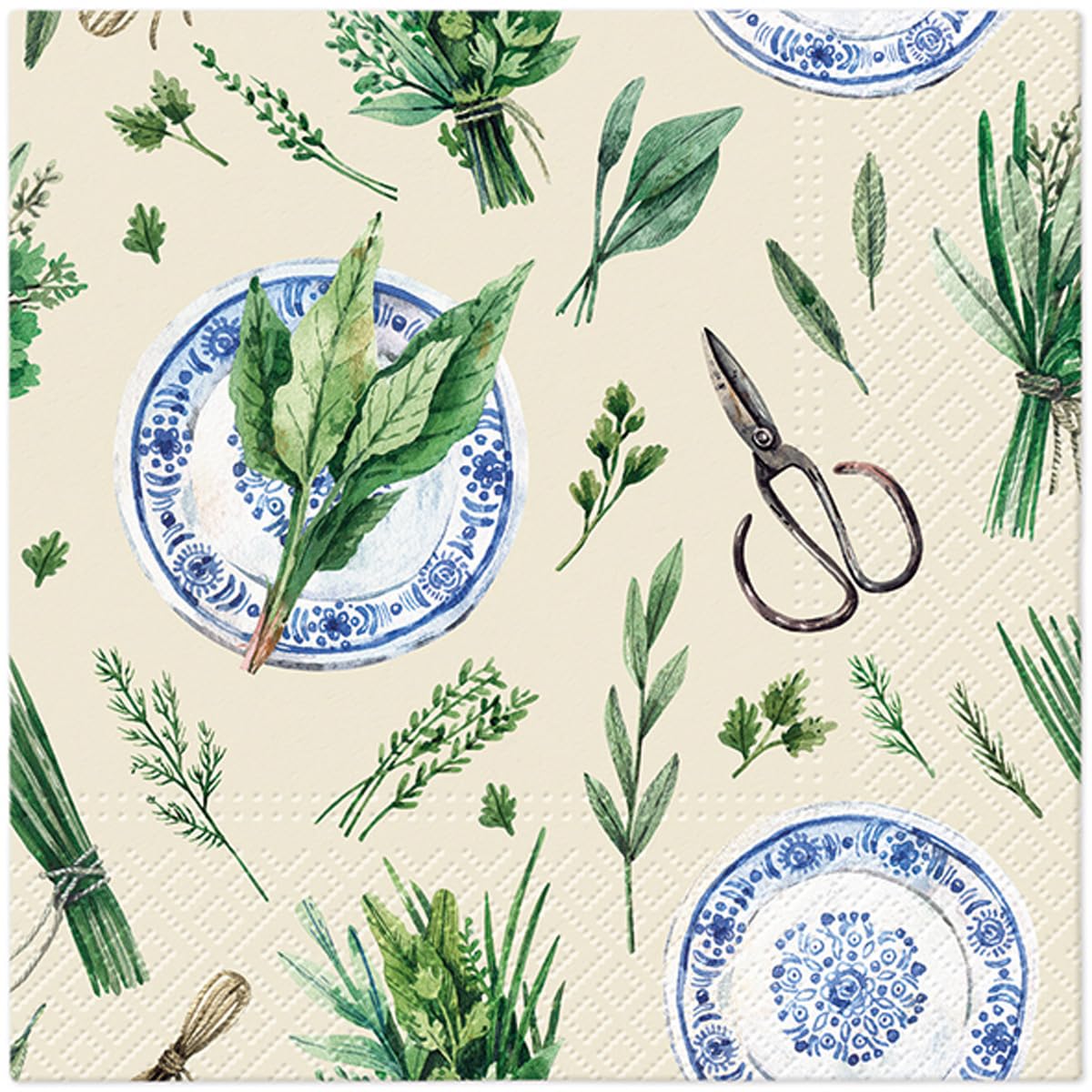 Tete a Tete 3Ply Flowery Tissue Paper Napkins Decoupage Serviettes 33cm x 33cm - 1/4 Folded (Pack of 20) (Botanical Memories) — view 13