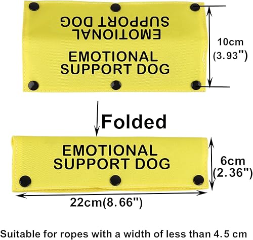 Miniatura 2 de Servicio de terapia con correa para perro, soporte emocional, correa de perro, alerta, parche de identificación colgante, regalo de cumpleaños para