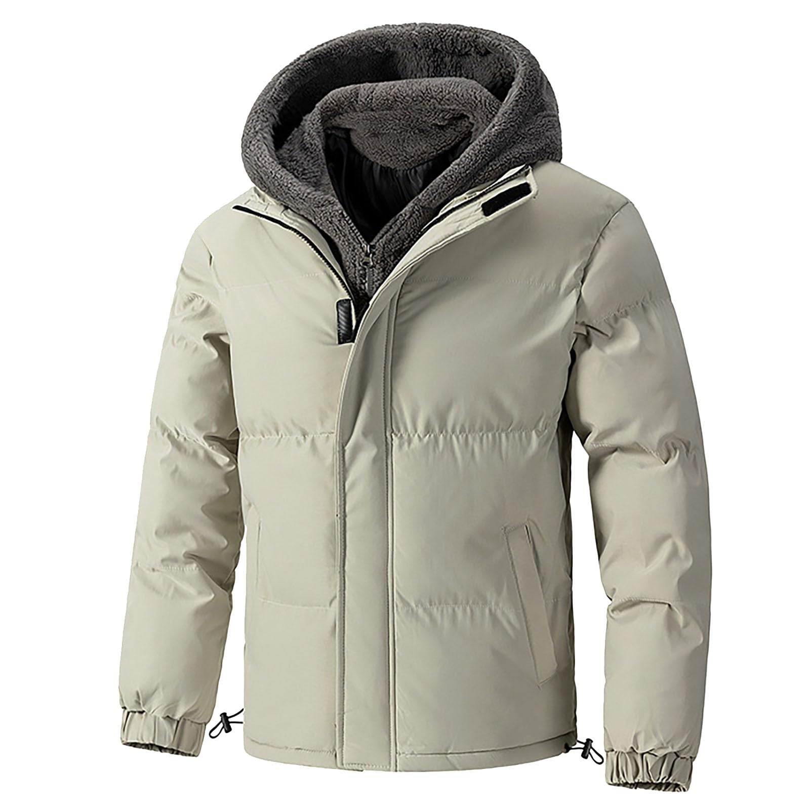 Giubbotto Invernale Uomo, Piumini Uomo Invernali Giacca Con Cappuccio Antivento Invernale Parka Da Lavoro Imbottita Cappotto Da Esterno Trapuntato Giubbotto Da Trekking In Cotone Giacca Softshell Uomo