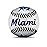 Franklin Sports Miami Marlins MLB Team Baseball - MLB Team Logo Soft Baseballs - Toy Baseball for Kids - Great Decoration for Desks and Office