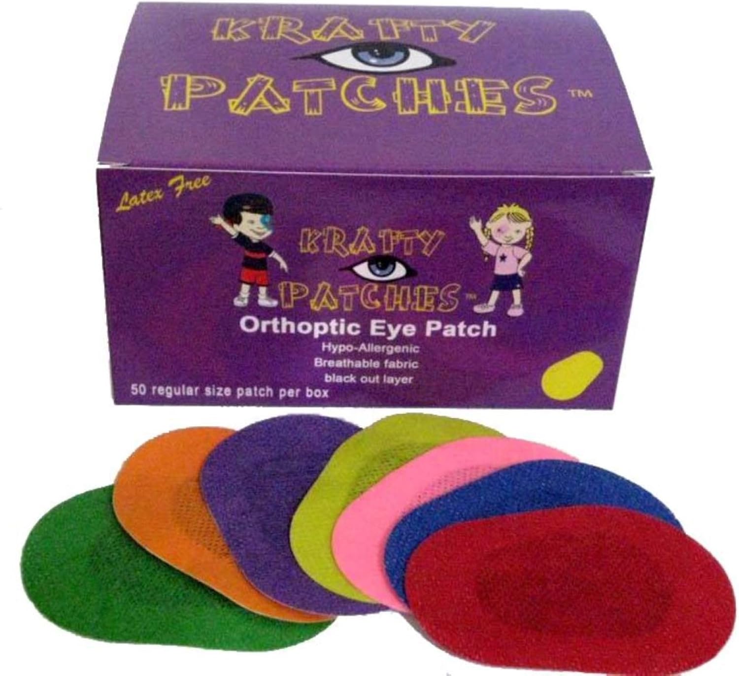 for Kids, Latex Free Adhesive Eye Patches for Lazy Eye. Stickers to Create Your own Design, (Unisex, 70 Regular)
