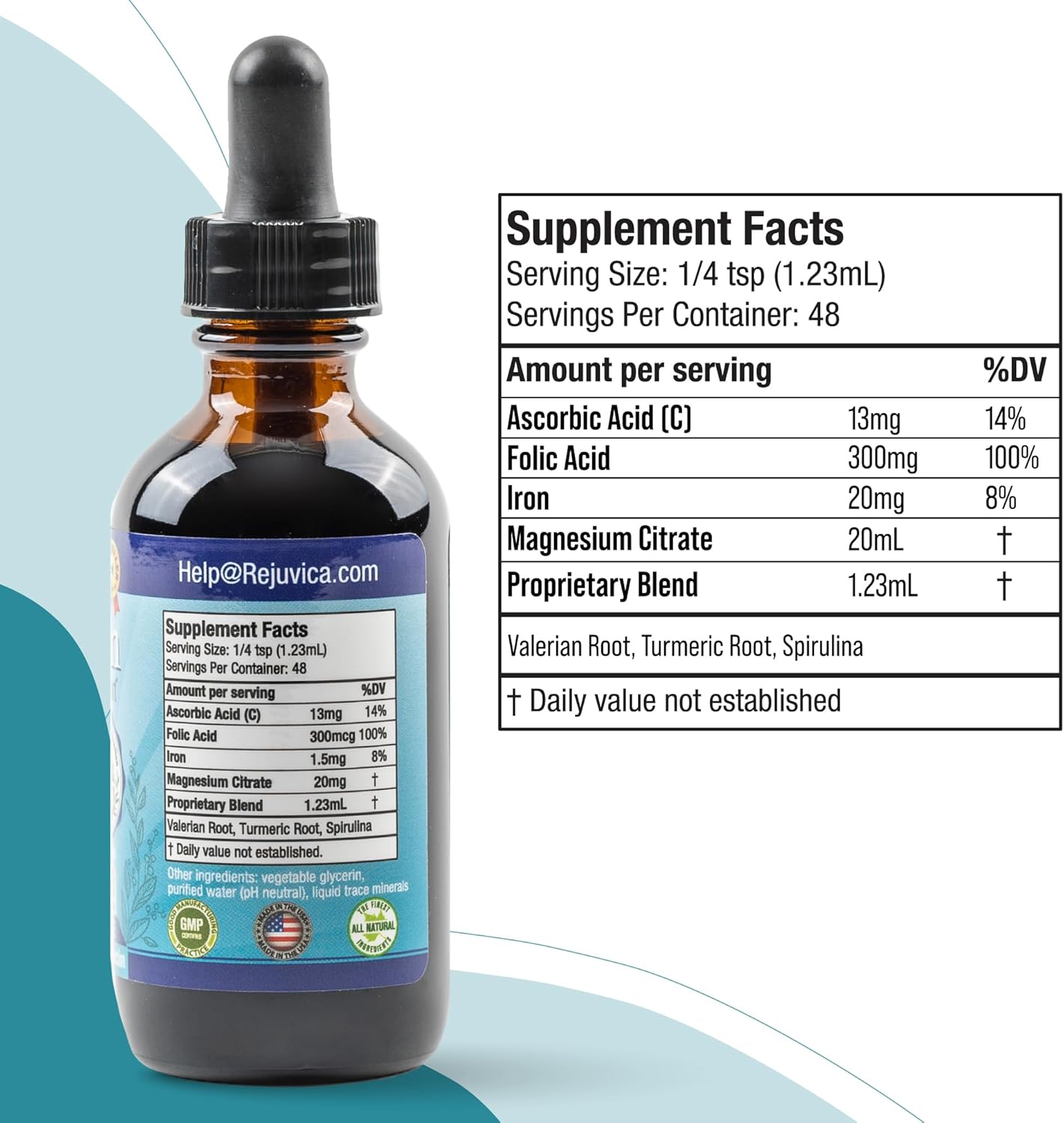 Restavin - Advanced Leg Support Supplement - Liquid Delivery for Better Absorption - Vitamin C, Iron, Valerian, Turmeric, Magnesium & More! - Image 6