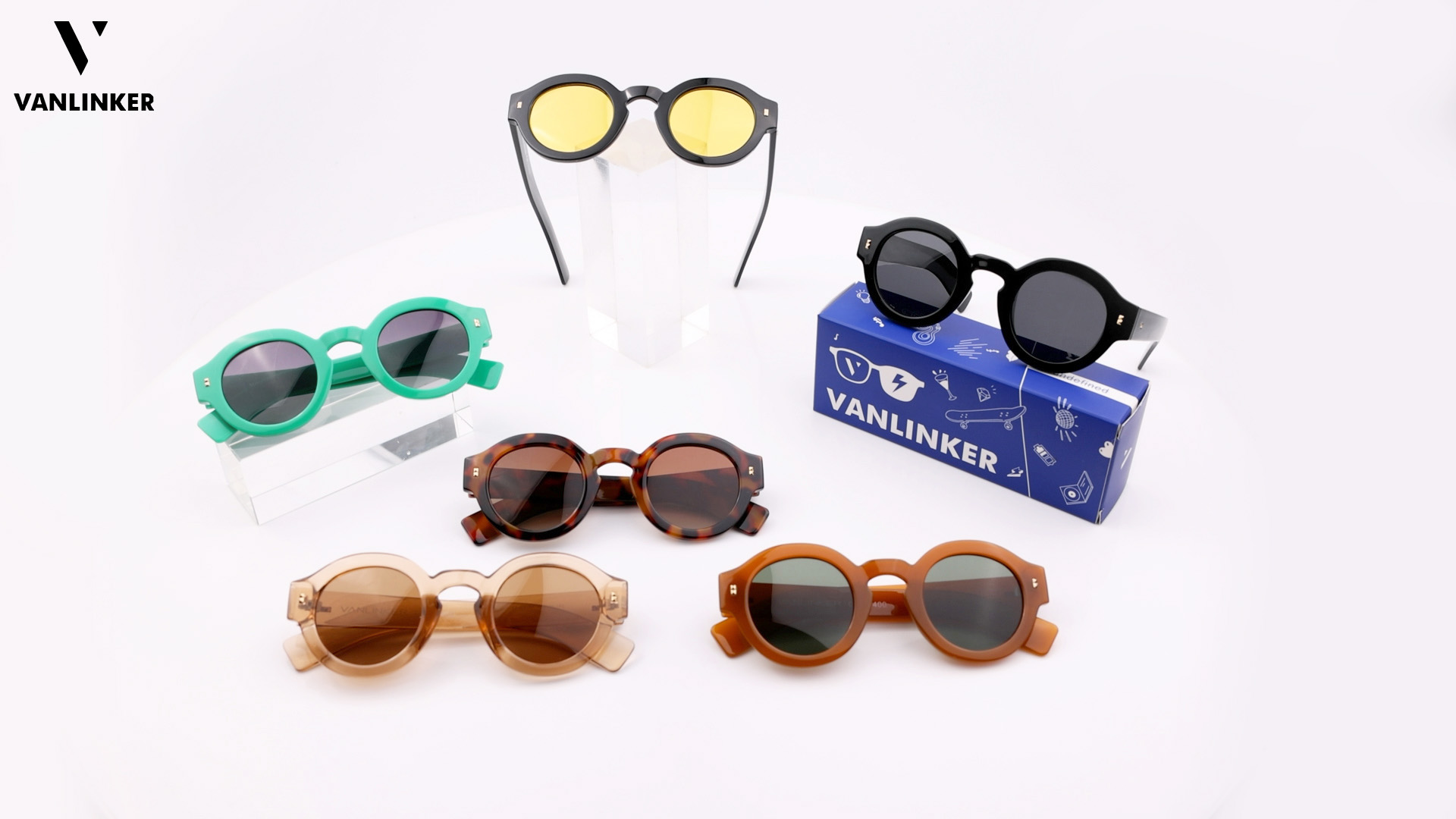 2 Pack Retro Sunglasses Womens 2024 Trendy Round Classic Glasses Amazon.com: Geopty 10 Pack Colorful Party Sunglasses for  main image 3