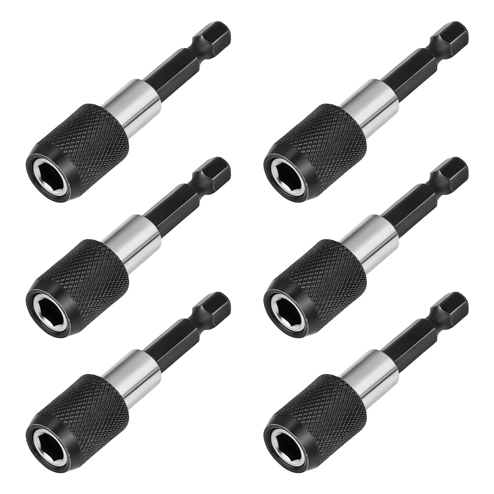 6Pcs Quick Releasing Screwdriver Extension Rod with Comfortable Grip Screwdriver Extension Rod Replacement Accessories Professional Bit
