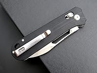 Vista 9 de Eafengrow EF963 Cuchillo plegable D2 Hoja de acero G10 Mango EDC Herramientas Cuchillos para trabajar al aire libre Camping (negro)