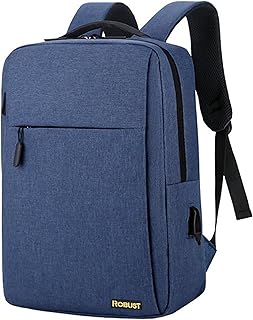Robust Travel Laptop Backpack, Business Anti Theft Slim Durable Laptop Bag with USB Charging Port, Water Resistant College School Large Computer Gifts Bag for Men Women adult Fits 17Inch