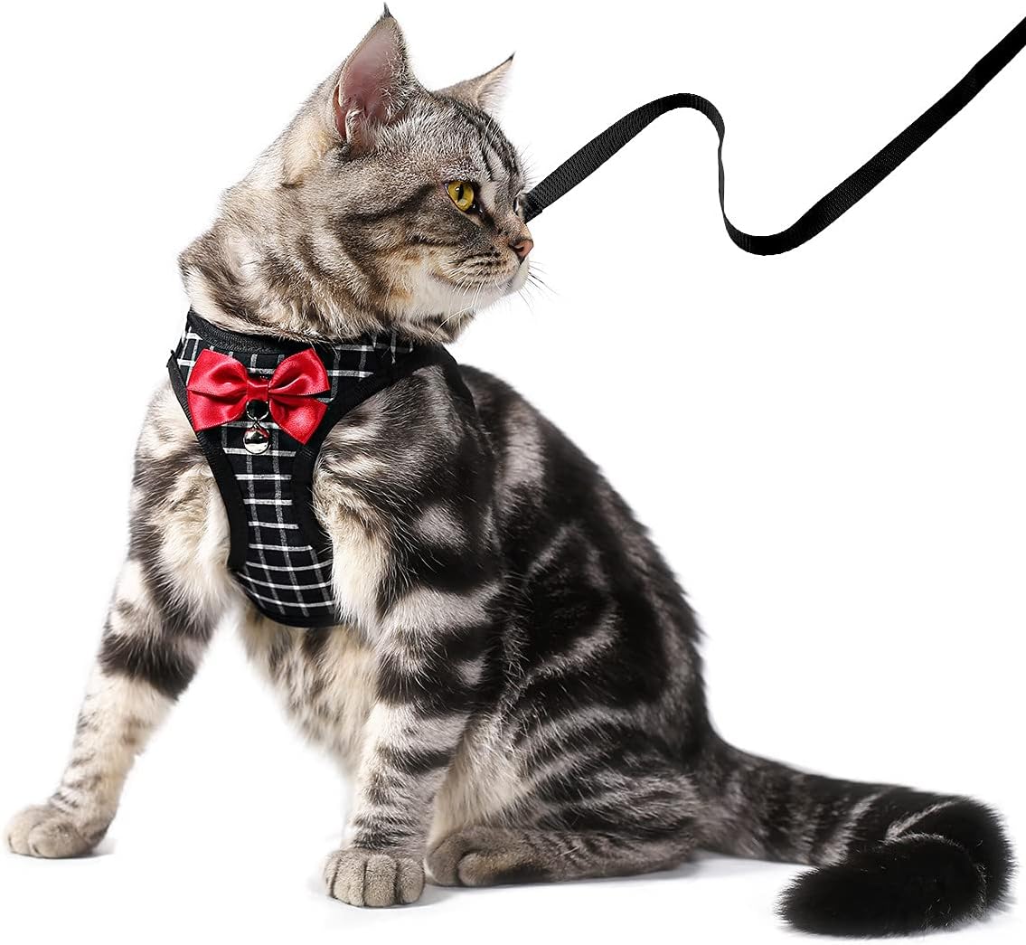 BLUWTE Cat Harness and Leash Escape Proof,Breathable Dog Harness,Cats