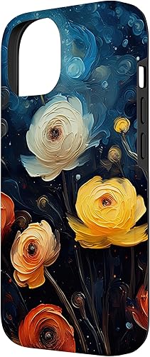 Miniatura 5 de Funda para iPhone 11 Pro Gorgeous Star Night Ranunculus Flowers Famous Painting Case