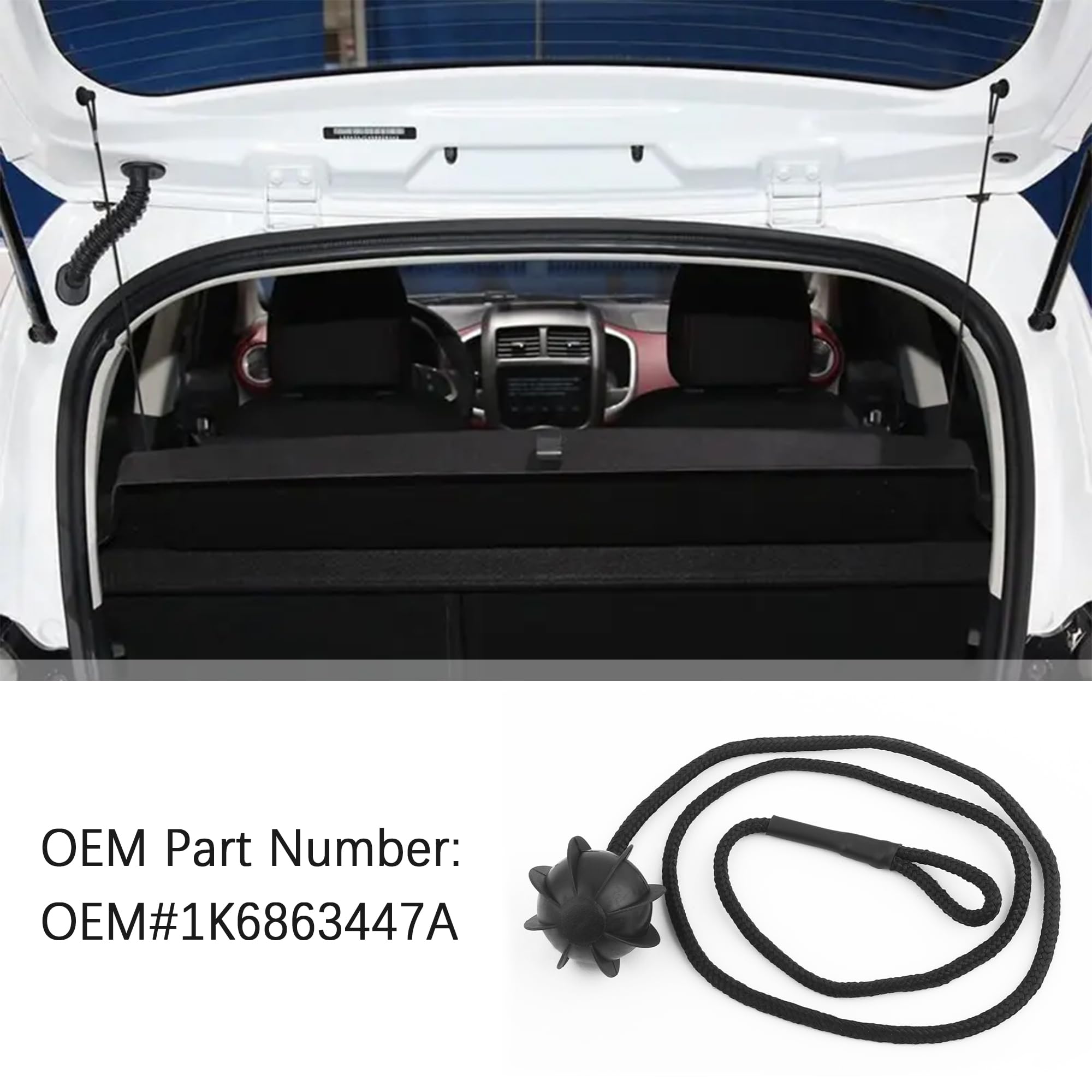 Amazon.com: Car Rear Tonneau Covers String Strap OEM#1K6863447A