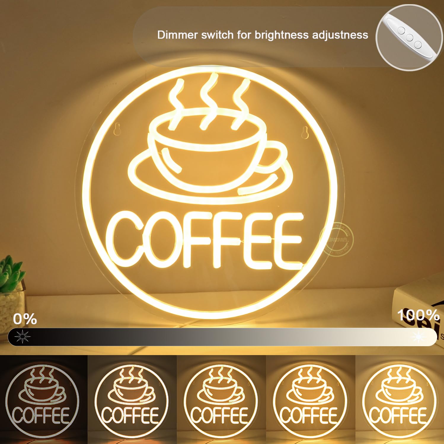 サインランプ エイリアンドリンクネオンサイン 寝室 コーヒー