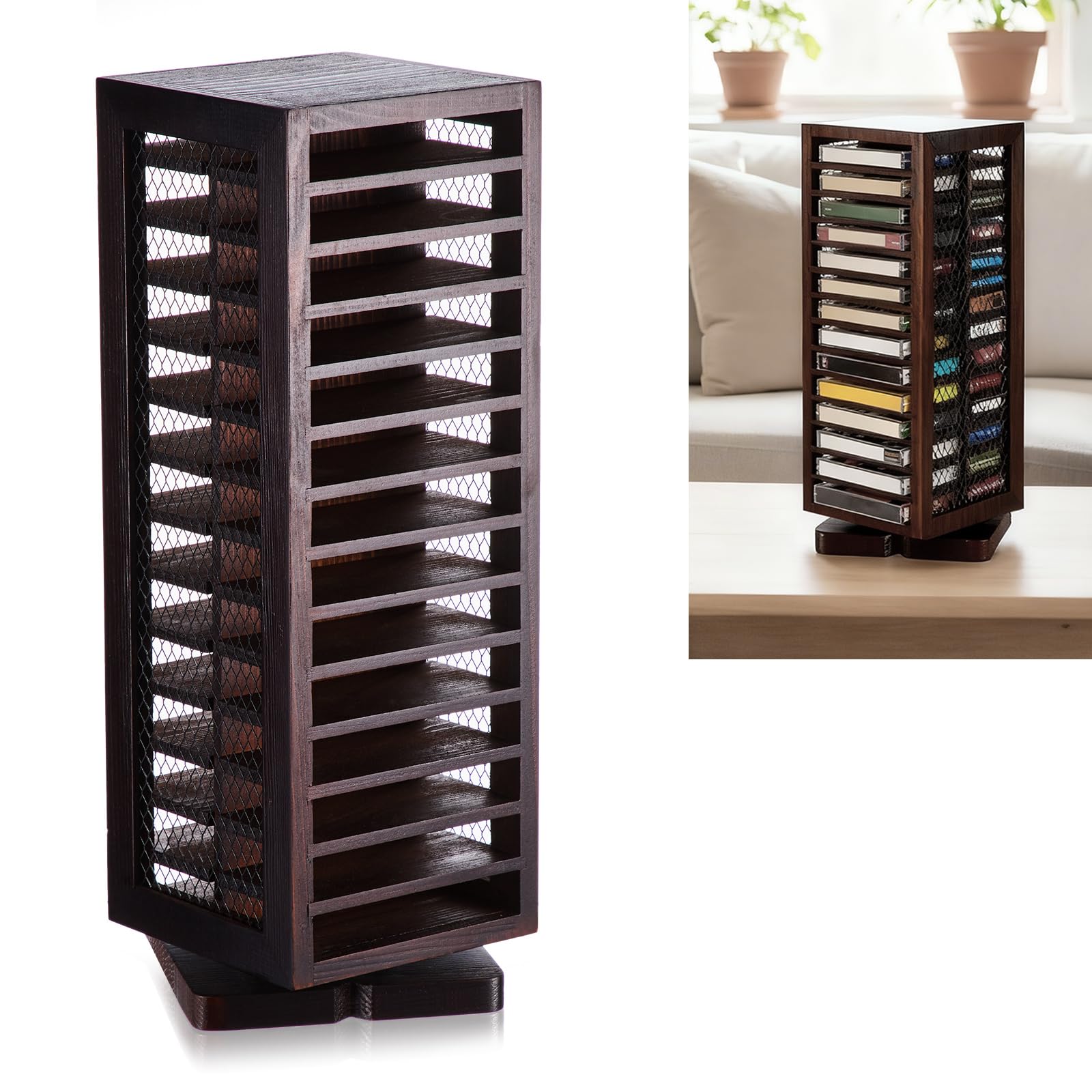 Ripeng 28-Capacity Rotating Rack