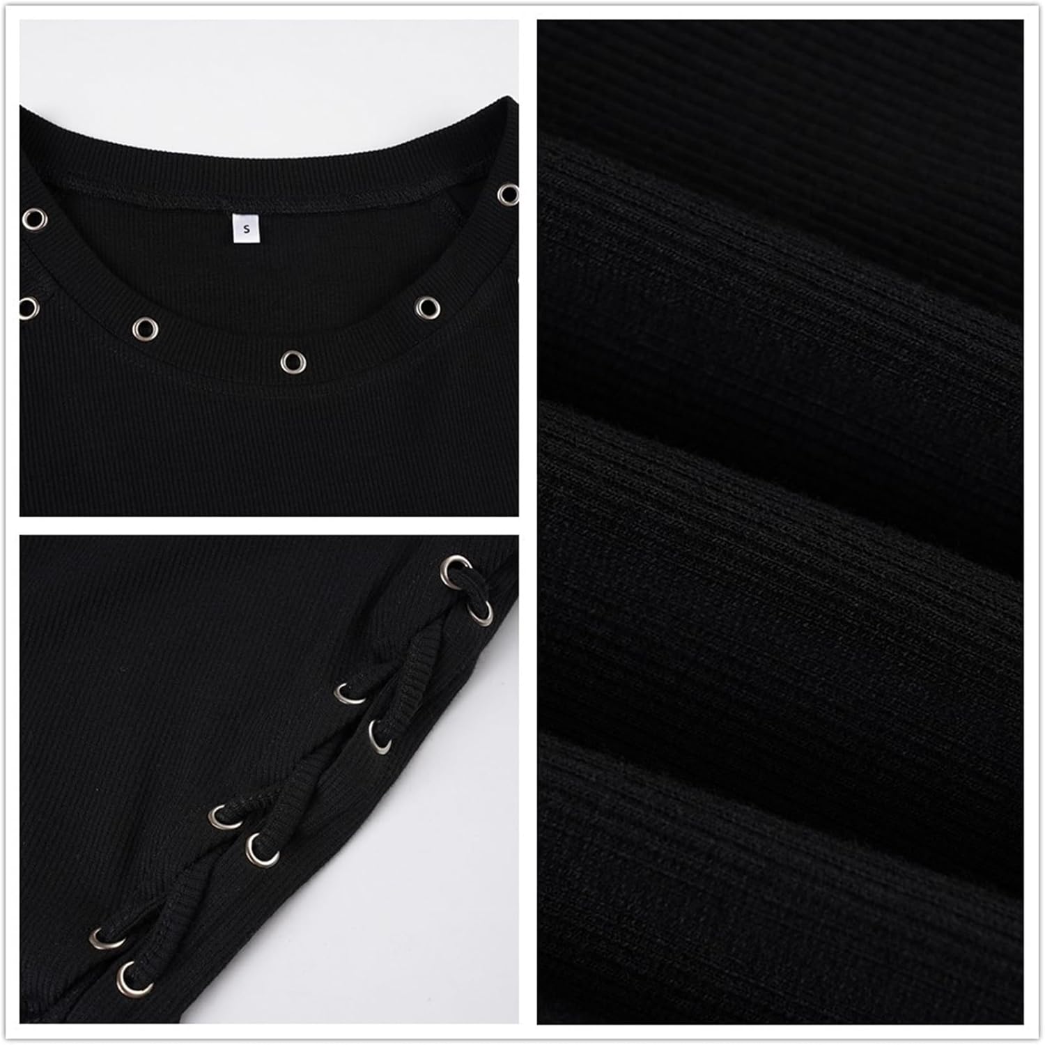 Grunge Hippie Crop T Shirt Women Goth Y2k Crew Neck Punk Harajuku Fashion Short Sleeve Petite - Image 5