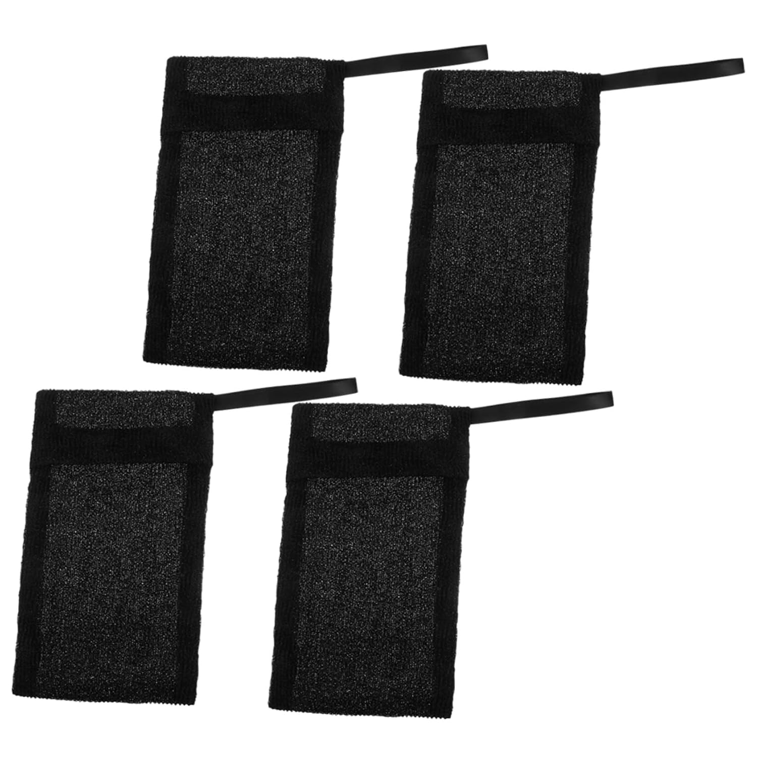 4 Pack Exfoliating Soap Bags, Nylon Fiber Foaming Pouches