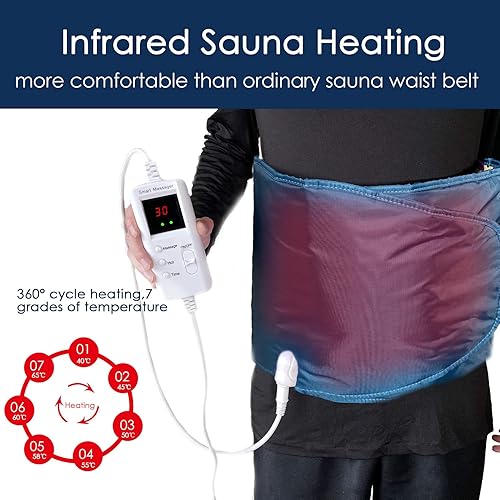 Miniatura 3 de Cinturón eléctrico de 360 ° de círculo completo, herramientas de calefacción para aliviar el dolor de espalda y cintura, uso enchufable, 2.86 libras