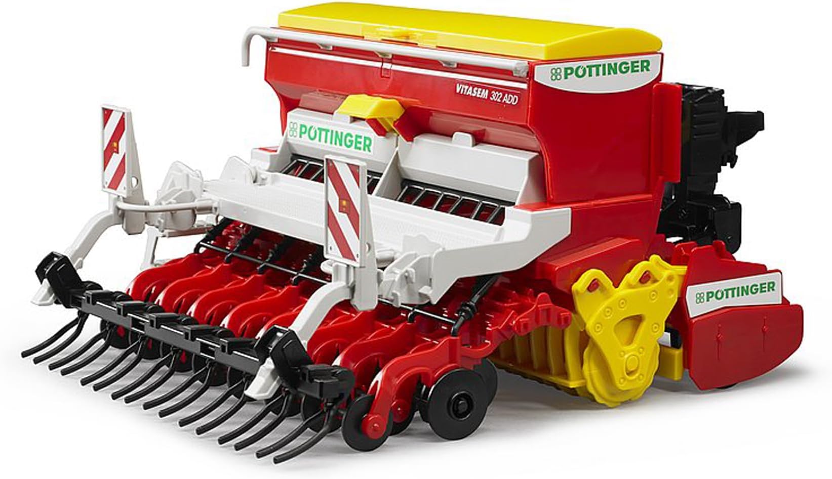 bruder 02347 Pöttinger Vitasem 302ADD Rotary Harrow Seeder 1:16 Tractor Trailer, Toy, Farm, Agriculture